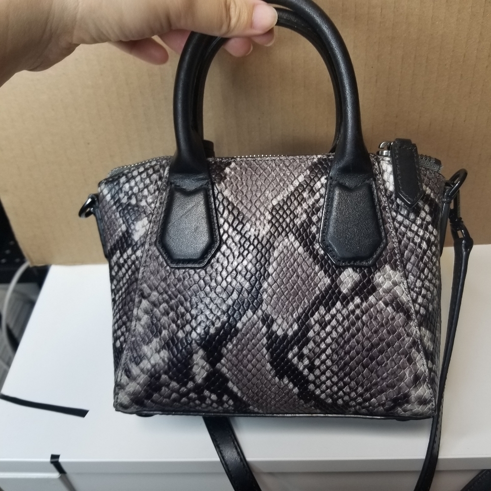 Michael Kors Campbell Mini Python Embossed Satchel - image 4